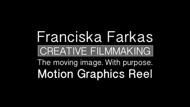 Franciska Farkas-Motion Graphics Reel 2018