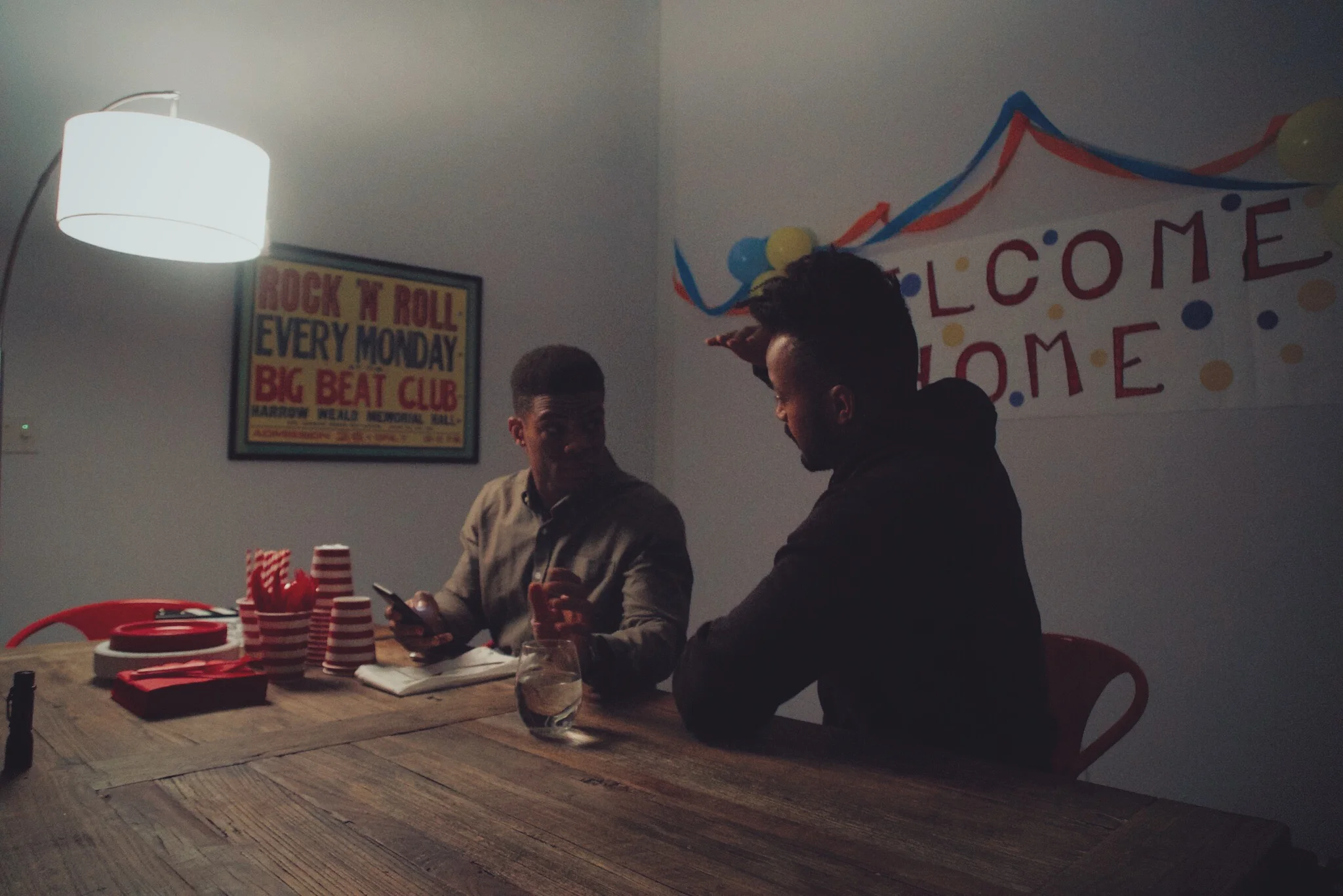 Bashan working with actor Paul James