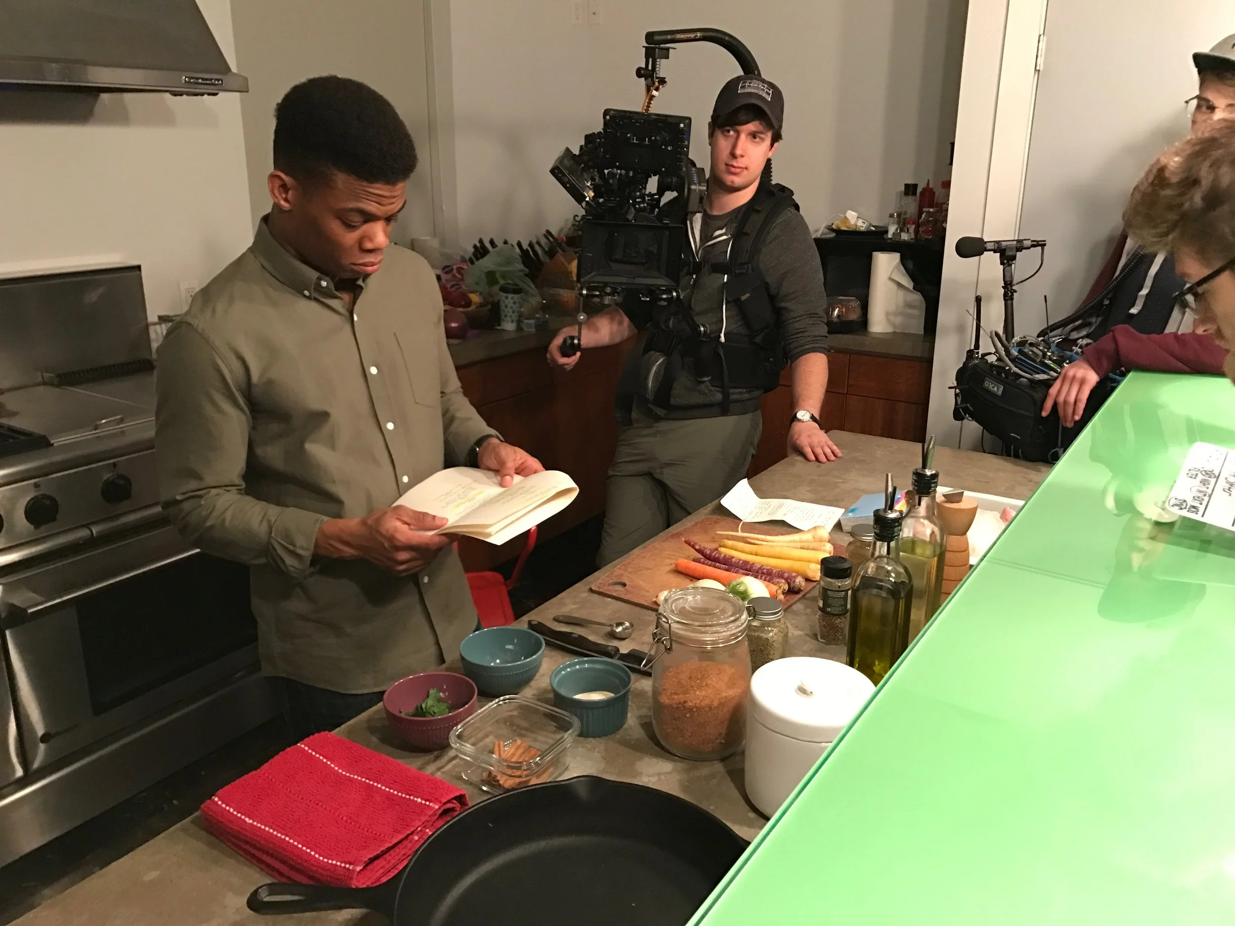 Actor Paul James and Cinematogrpaher Oren Soffer