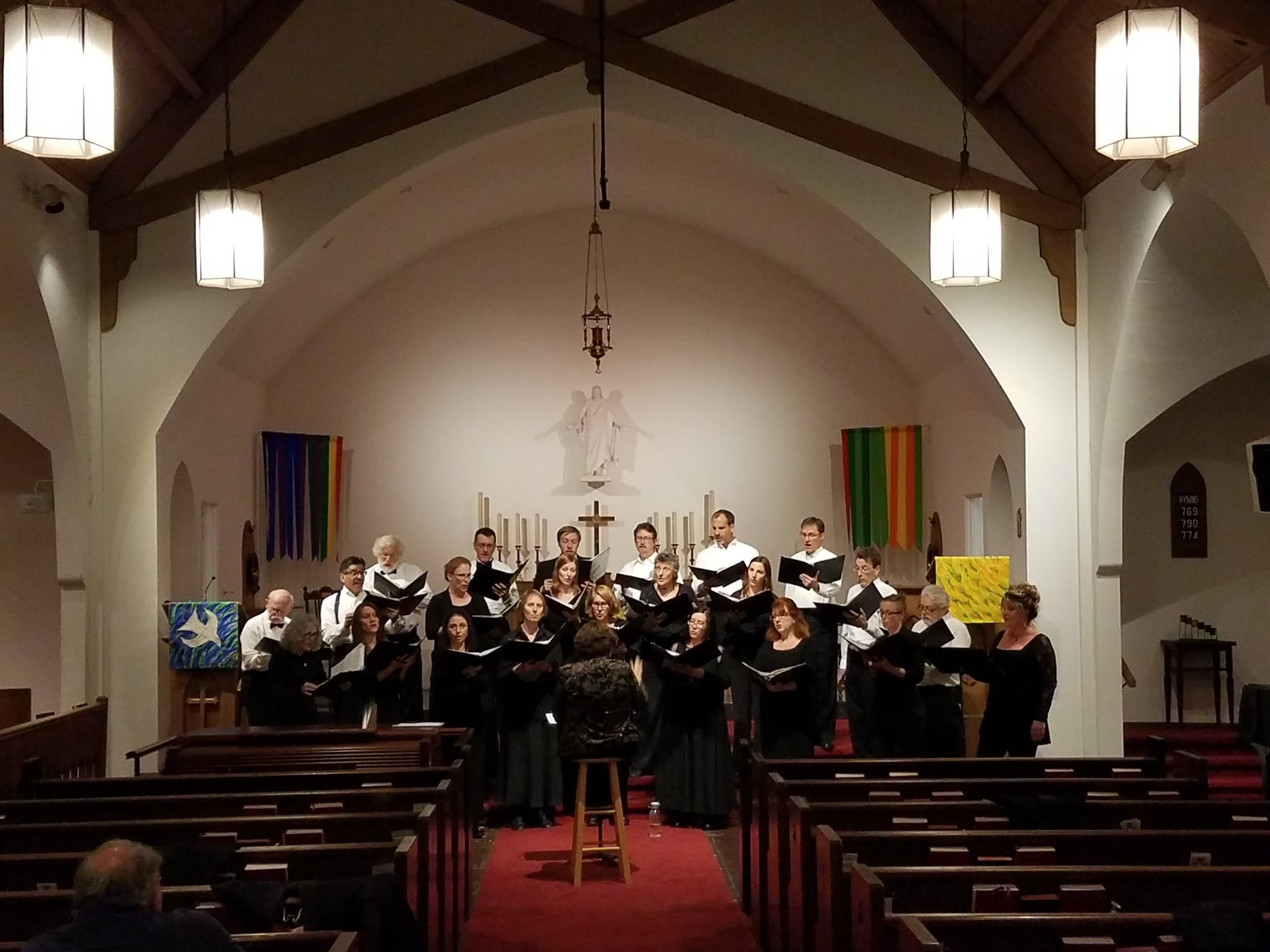 Jouyssance preparing to sing The Greatest Hits of 1525 on Saturday, October 15, 2016 at Lutheran Church of the Master in West LA.&nbsp;&nbsp;