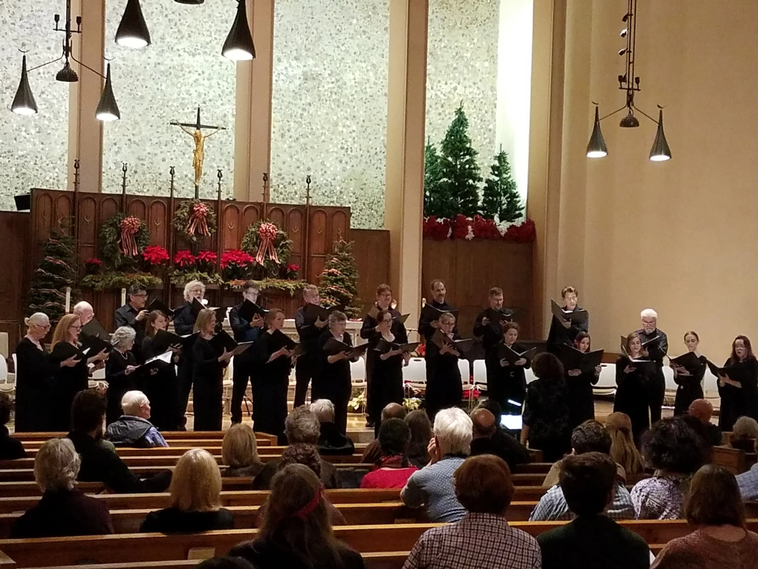Jouyssance performing An International Twelfth Night at St. Paul the Apostle Catholic Church on Saturday, January 6, 2018.