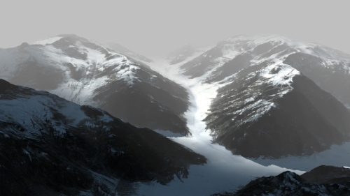 With the texture of the mountain in, the whole image become even more realistic.