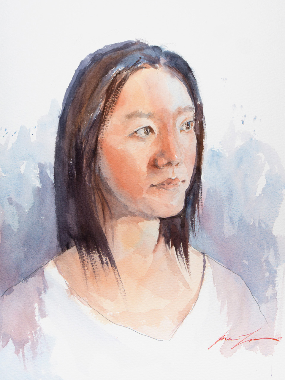 Portrait of my wife, Betty 12x16