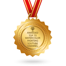 Awarded as one of the top 75 Watercolor YouTube Channel by Feedspot.com