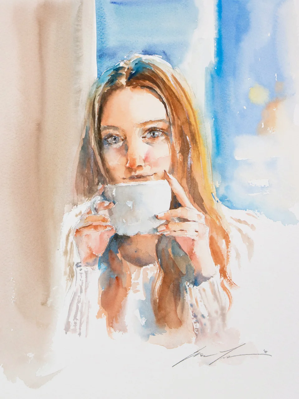Coffee time 12"x16"