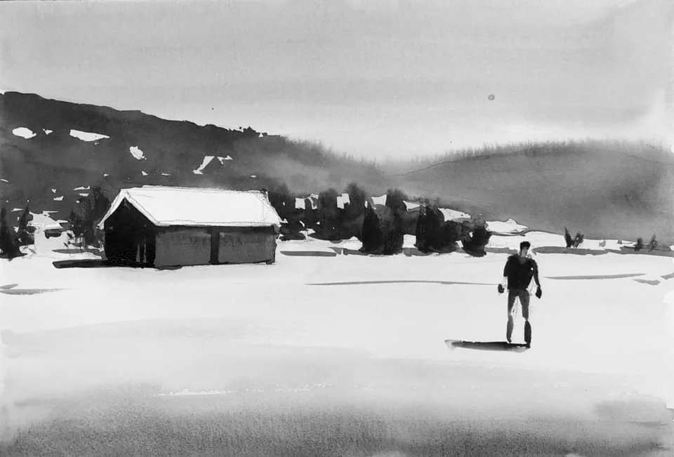 monochromatic painting exercise