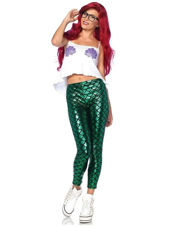 Legging and tshirt look via Walmart