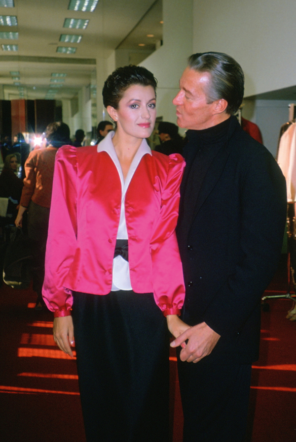 Carla Araque and Halston.