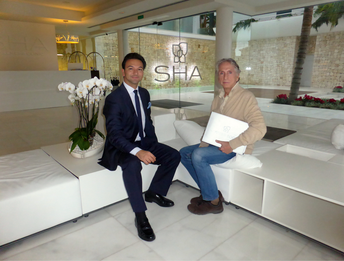 Mr. Alfredo Bataller (Left), CEO at SHA Wellness Clinic, and Mr. Carlos Martorell.