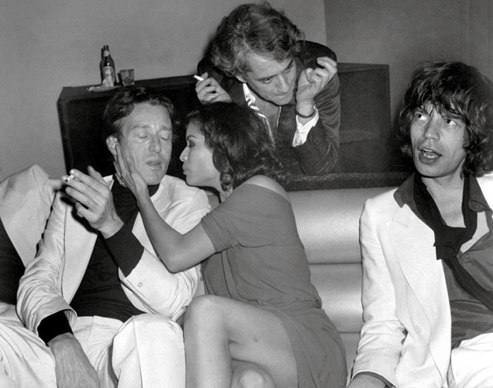 Halston, Bianca Jagger And Mick Jagger, 1977. © Richard Corkery /NewYork Daily News.