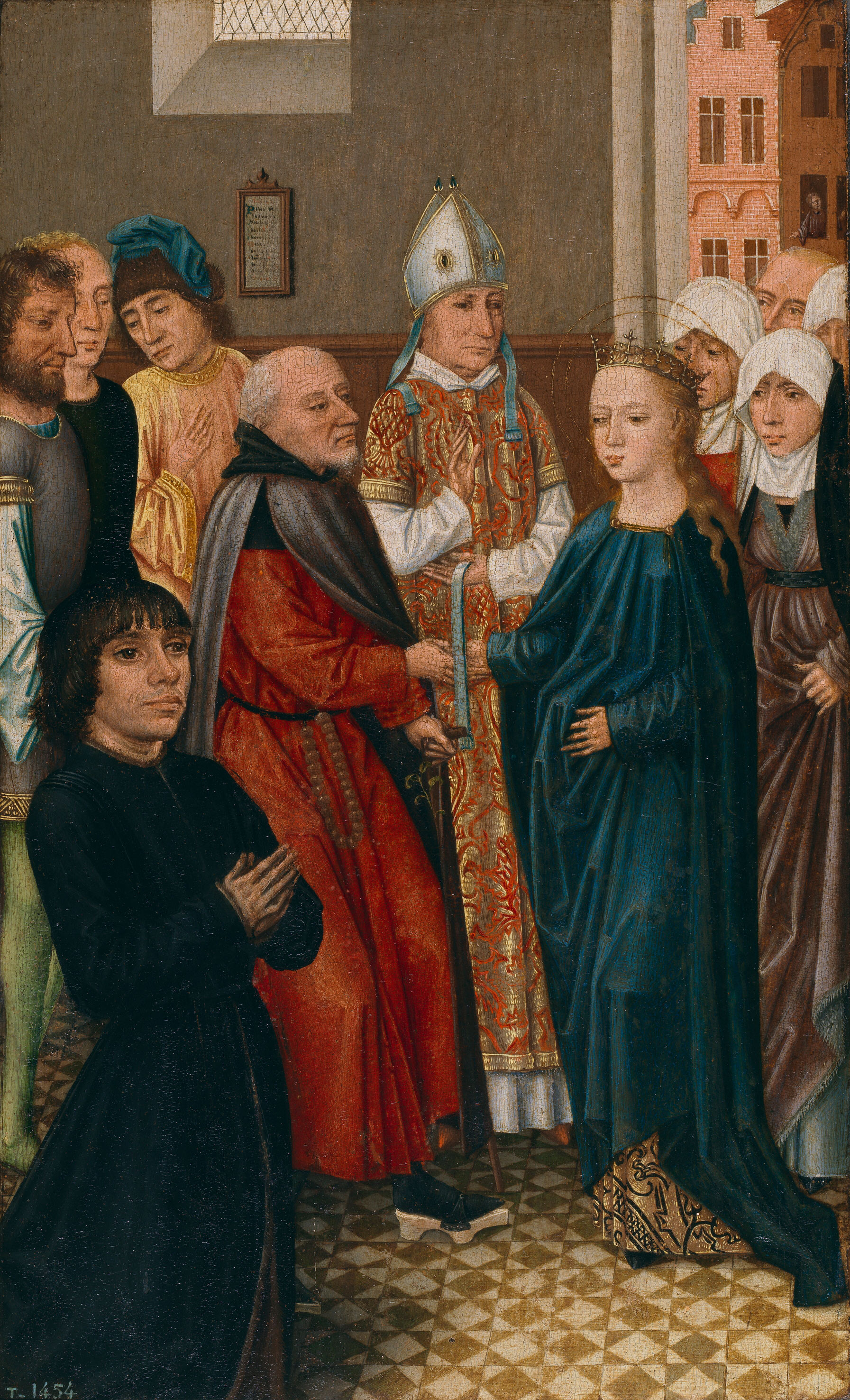 Los desposorios de la Virgen Maestro de la Leyenda de Santa Catalina 1470-1500 Óleo sobre tabla. 45x29 cm. Madrid, Museo Nacional del Prado