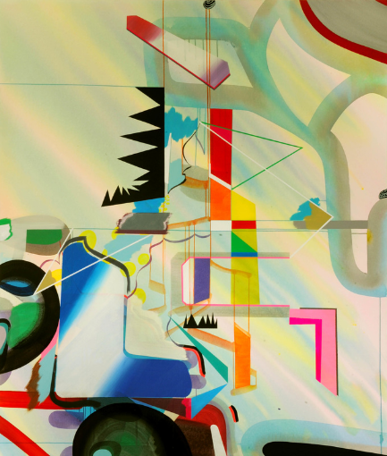 "Cardinal SE", 2011, Acrylic on canvas, 84 x 72 inches