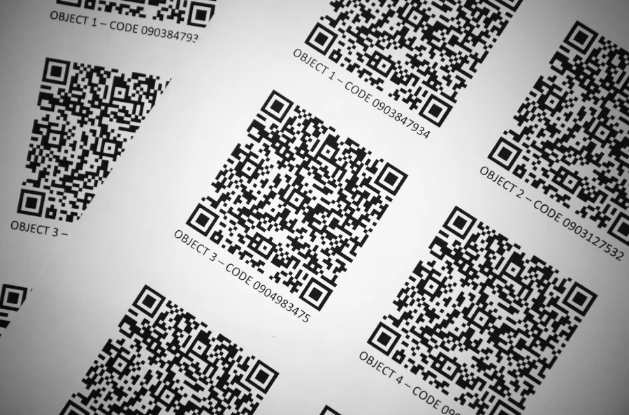 Preprinted Sheets of QR Codes