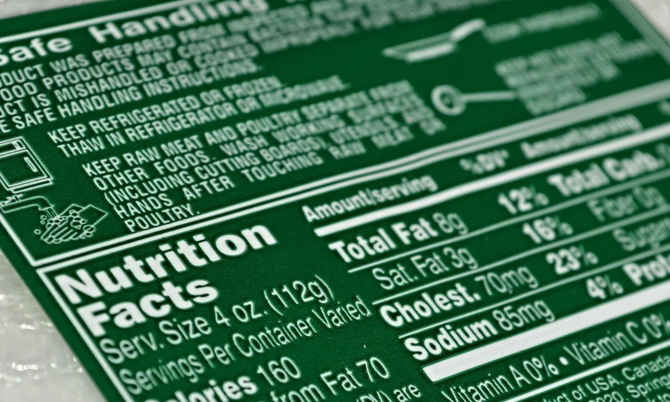 Custom Nutrition Label