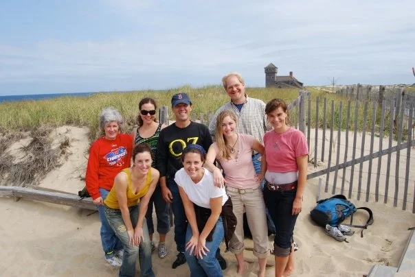 Provincetown, Massachusetts, September 2008 (clockwise from left): Chris Kane, Natasha Waibel, Neal Kane, Jason Rubin, Nancy Faris, Alison Case, Andrea Still Gray, Nancy Boissonnet.