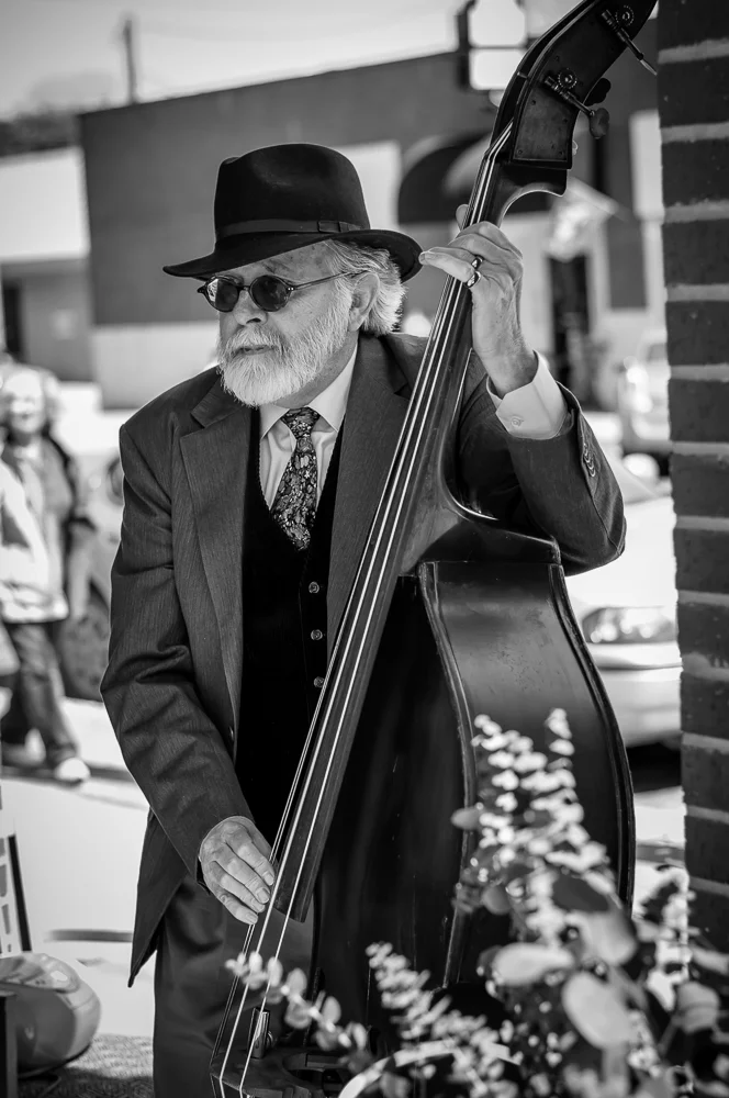 Street performer on the corner