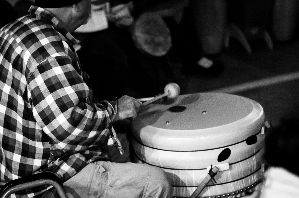 The rhythm and beats of the drumming are mesmerizing reaching down into the core of us as humans.