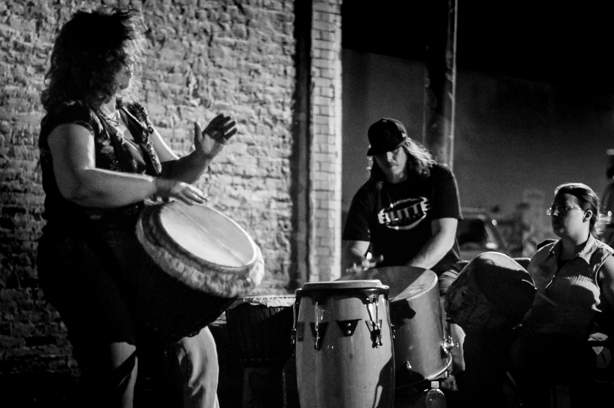 The rhythm and beats of the drumming are mesmerizing reaching down into the core of us as humans. The tribal sounds resonate deeply into our cultural past and vibrationally connect us together.