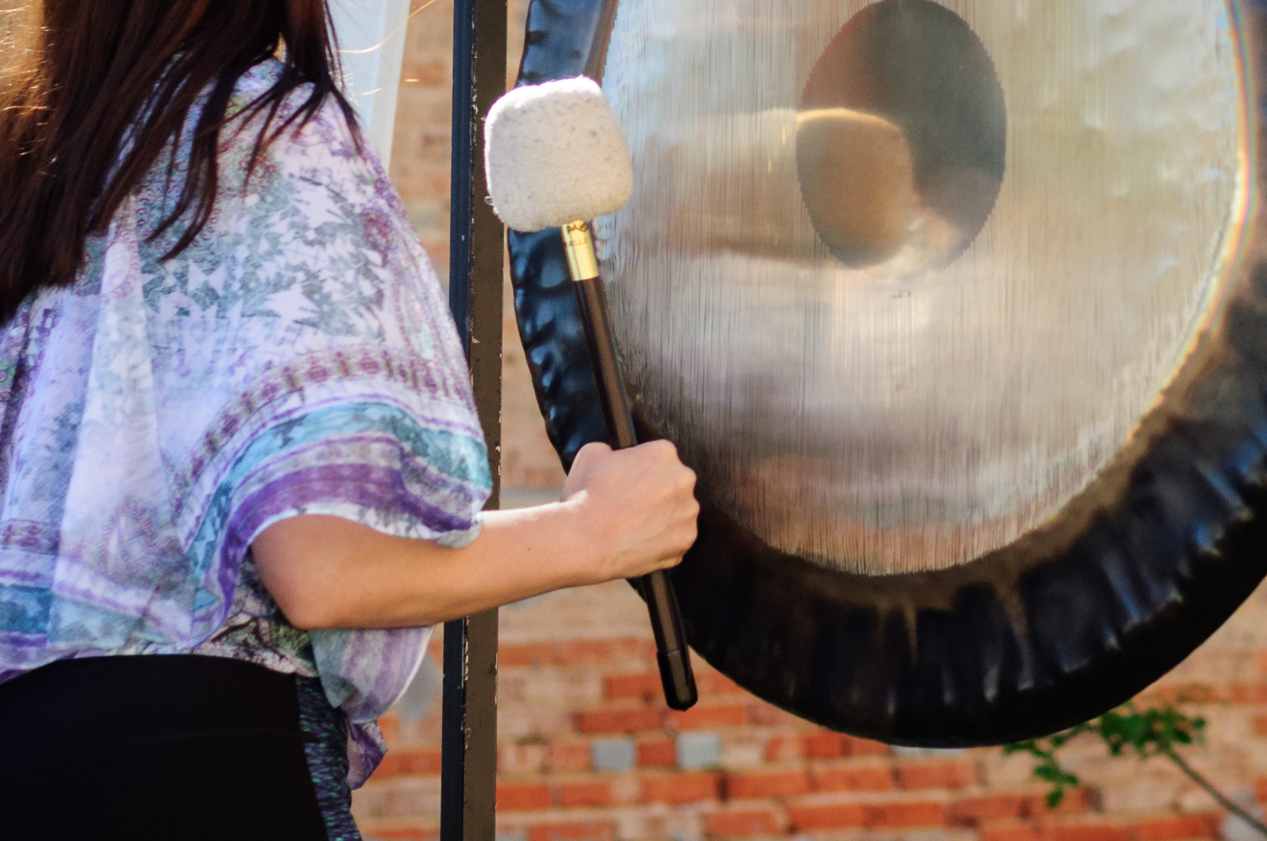 The vibrations of the gong permeated your entire being.