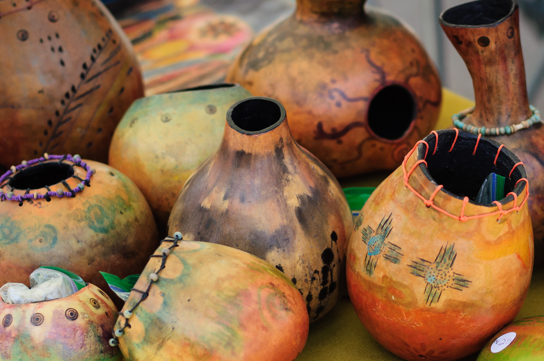 The colors and decorations of each piece were unique and beautiful.