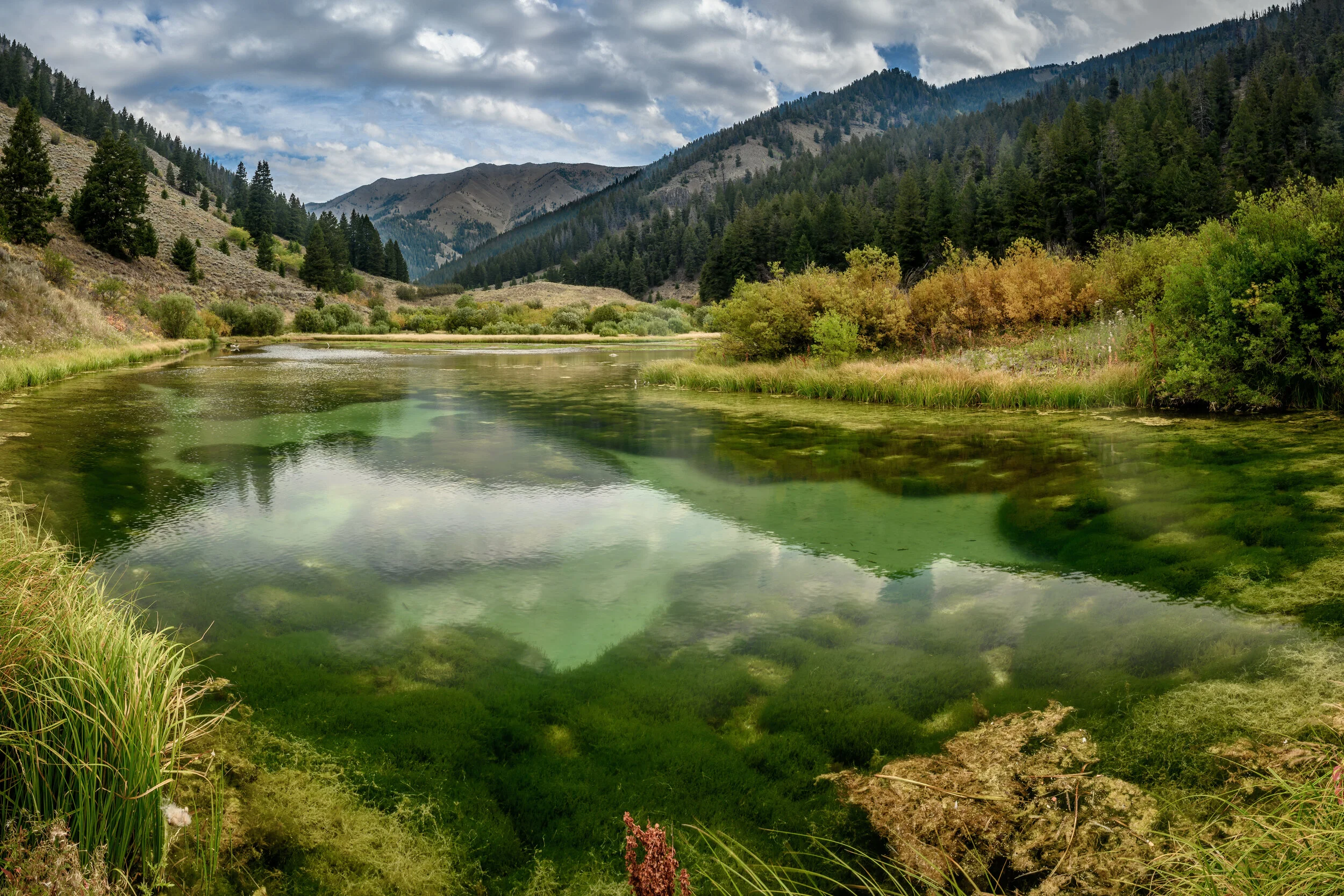 Reflections in the Sawtooth Mountains