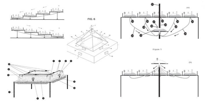 Four distinct methods of mixing liquids without using an external stirring device: levitation and shaking, compressing edges of flexible stationary bags, geometric and linear flow mixing under gravity.