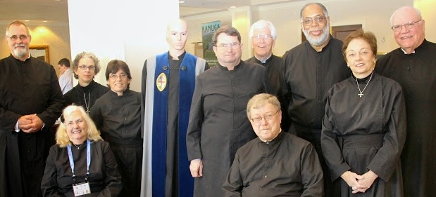 During a lull in the proceedings the Tellers assembled for a group picture . Pictured are (l-r) Phillip Knight, Ruth Anne Tatum, Kelly Kautt, Lorie Tola, Virgil Verger, Paul Davison, Jim Parks, John Haeger, Ken Singleton, Martha-Sue Blythe and Roger Hendler. Not pictured are Head Teller Karl Sachsenmaier and Craig Perkins.
