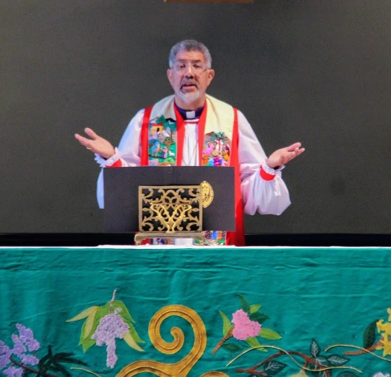 The Bishop celebrating Holy Eucharist