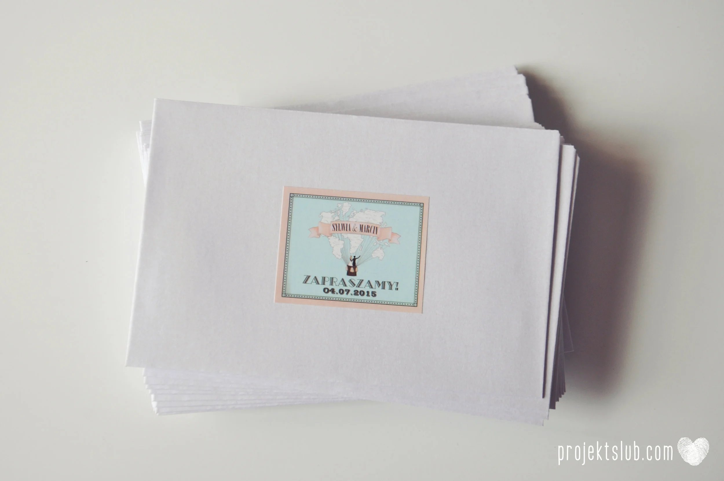 Oryginalne zaproszenie ślubne harmonijka balonem do ślubu lot para młoda z głową w chmurach retro Projekt Ślub (1).JPG