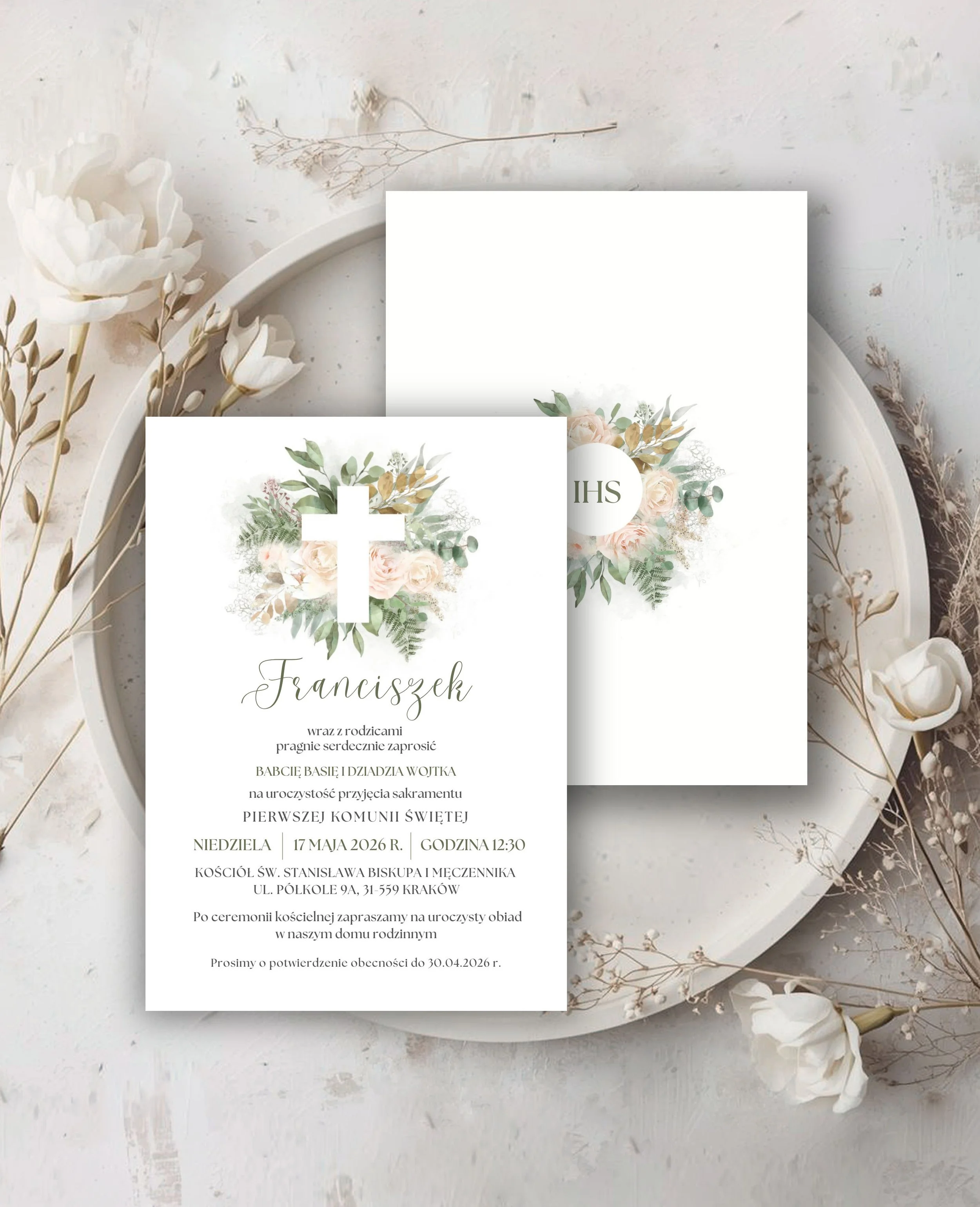 zaproszenie-komunijne-krzyz-kwiaty-zielone-pojedyncza-karta-mockup.jpg