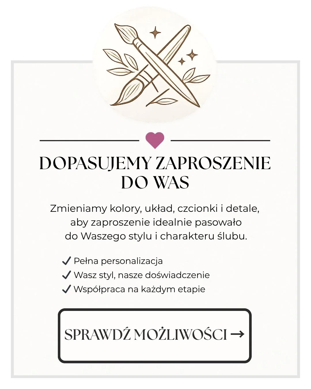 Personalizowane zaproszenia ślubne dopasowane do stylu pary młodej