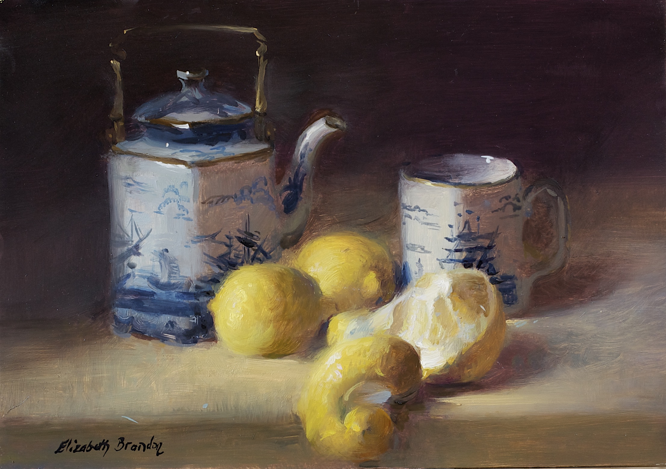 Lemons and Tea Pot 7x10.jpg