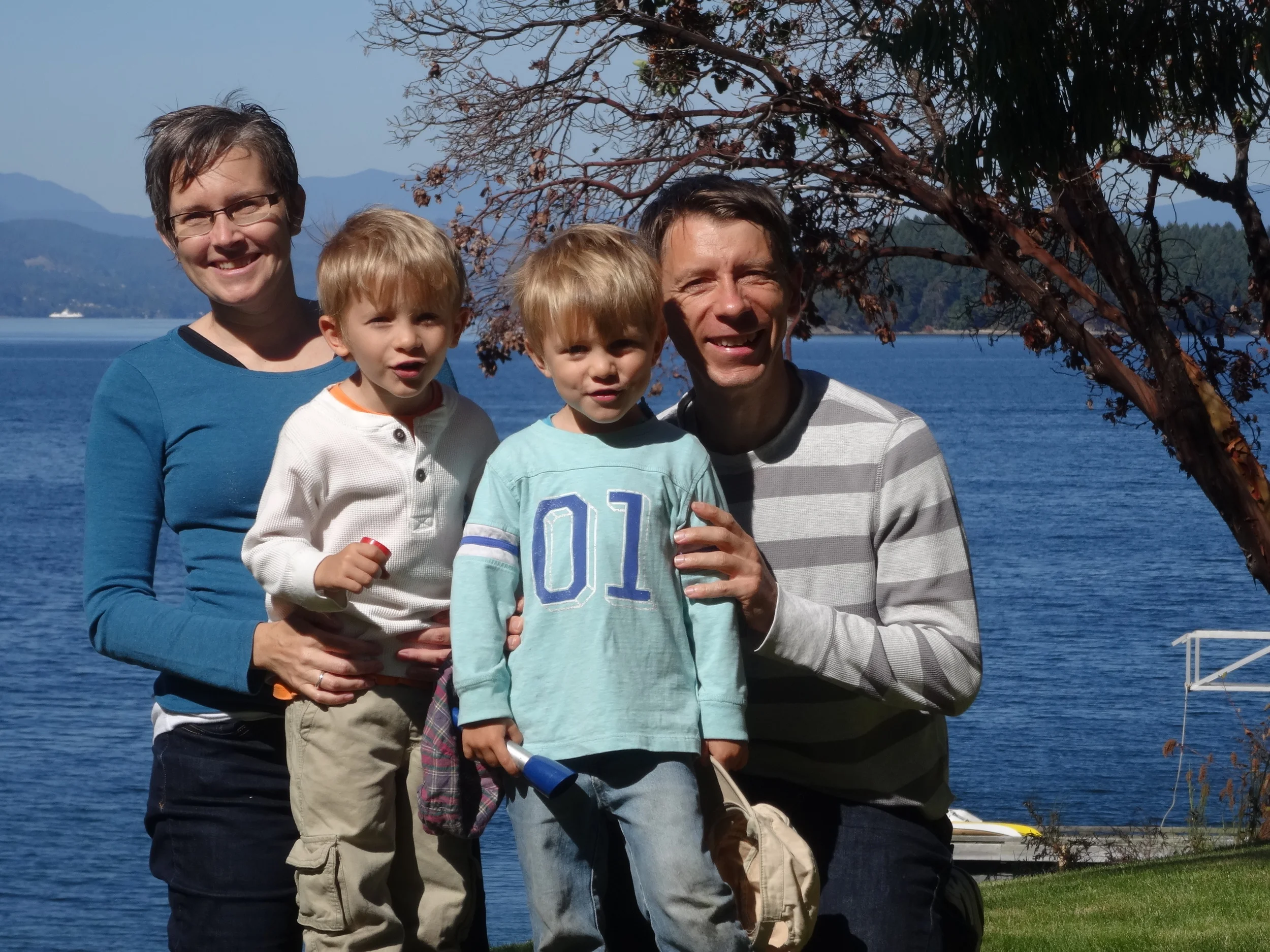 Michele A. + Chris, with Aiden and Mateo