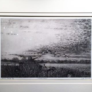 This new Vito DeVito Artwork Etching is 16 x 20 framed, with 12 Artist Proofs. The dawn scene depicts goose hunting out here on the East End of Long Island, New York. $450. Available for purchase on website, link in profile!