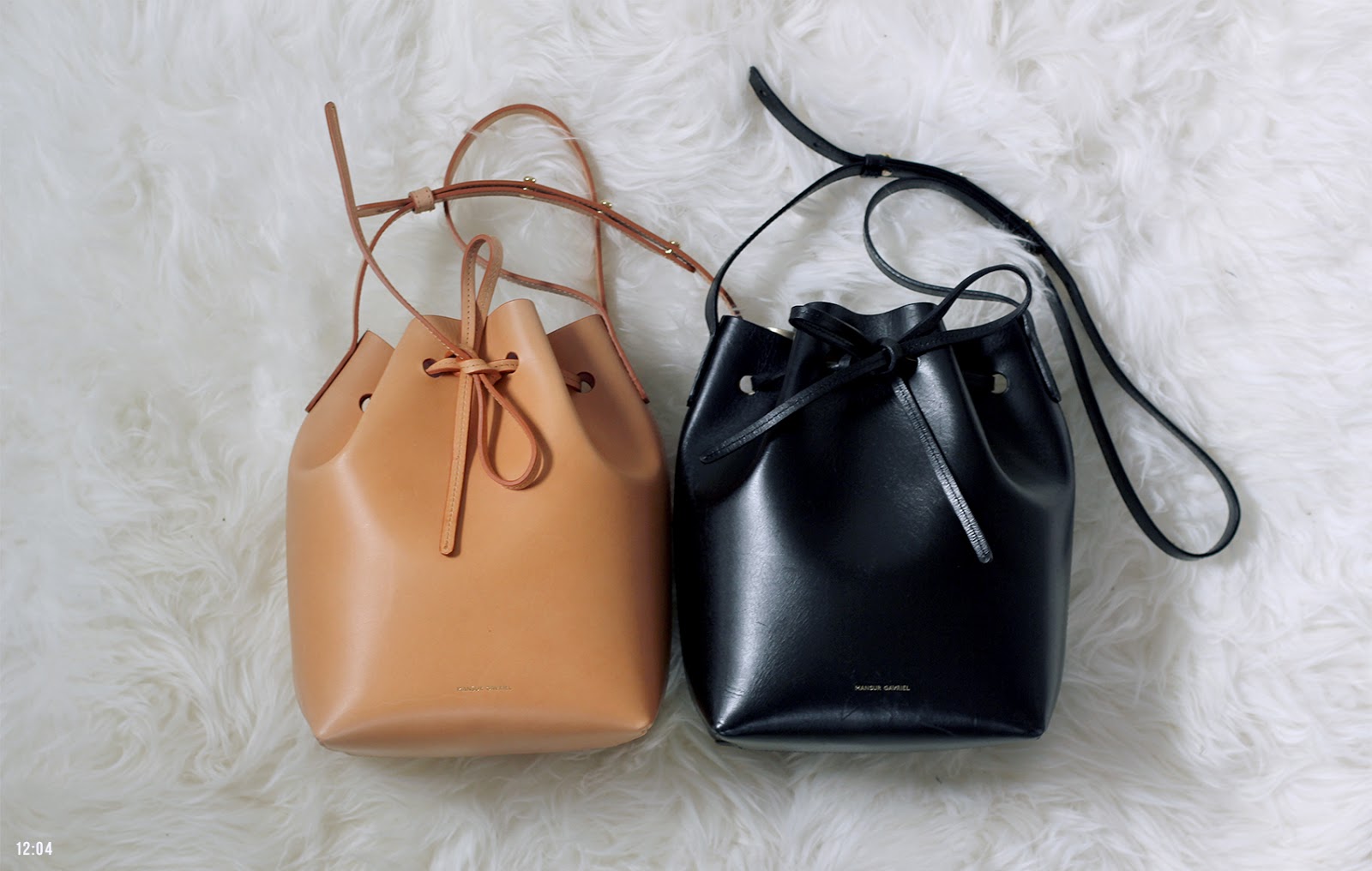 Mansur Gavriel Black Mini Bucket Bag