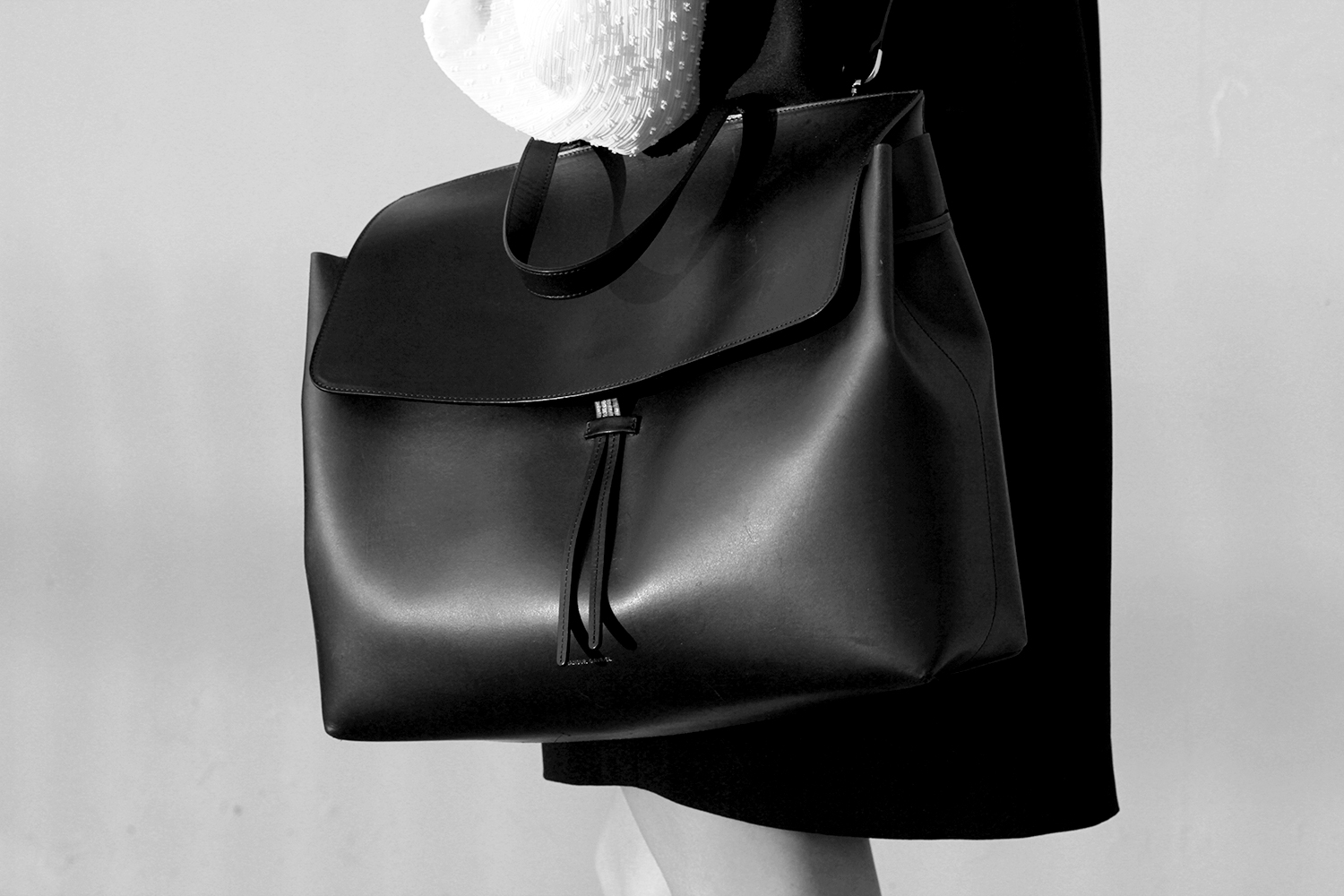 Mansur Gavriel Black Lady Bag in Large