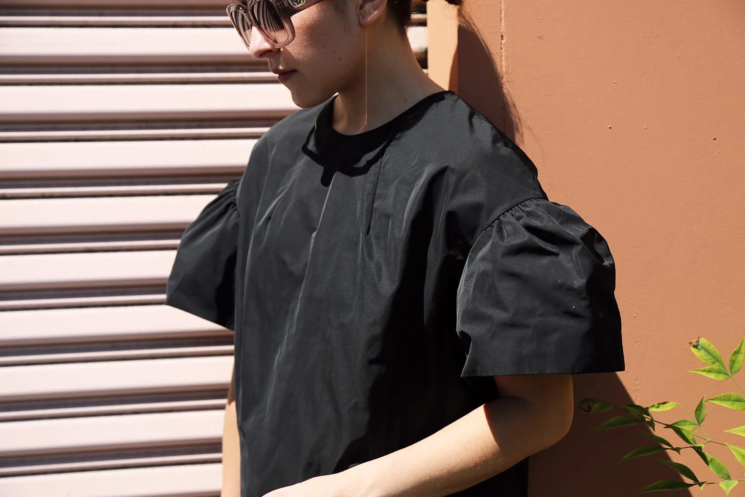 twelve:ofour Dries Van Noten top, Kathleen Whitaker earrings