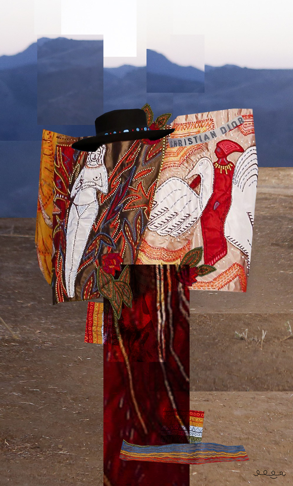 twelveofour.com, Dior Cruise 2018 collage by Olga Montserrat