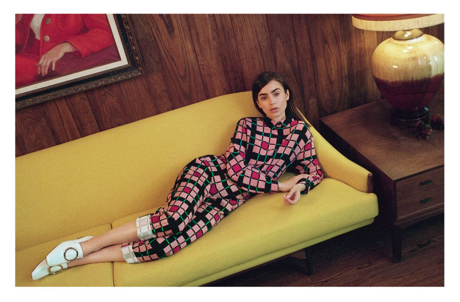 Lily Collins for The Edit