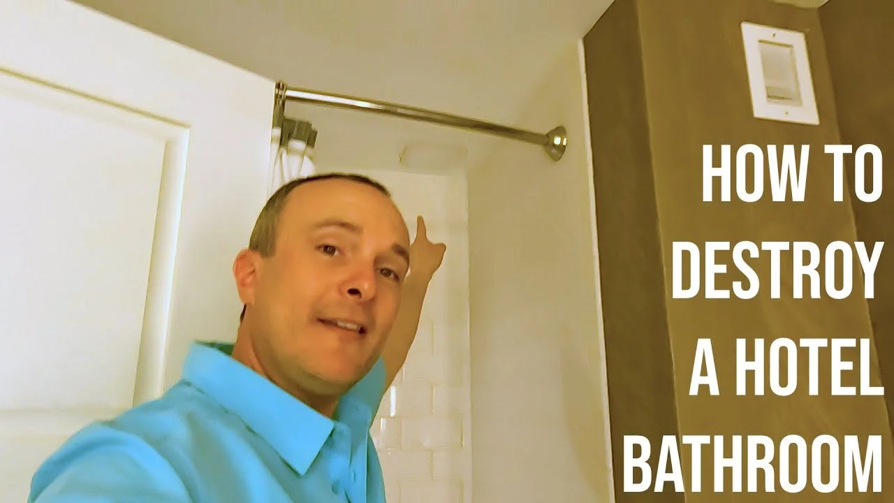Hotel Bathroom Wrecked (by Design)