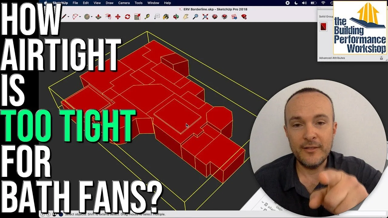 Borderline of Balanced Ventilation: When Bath Fans Won't Work, and an ERV Becomes Necessary at Home
