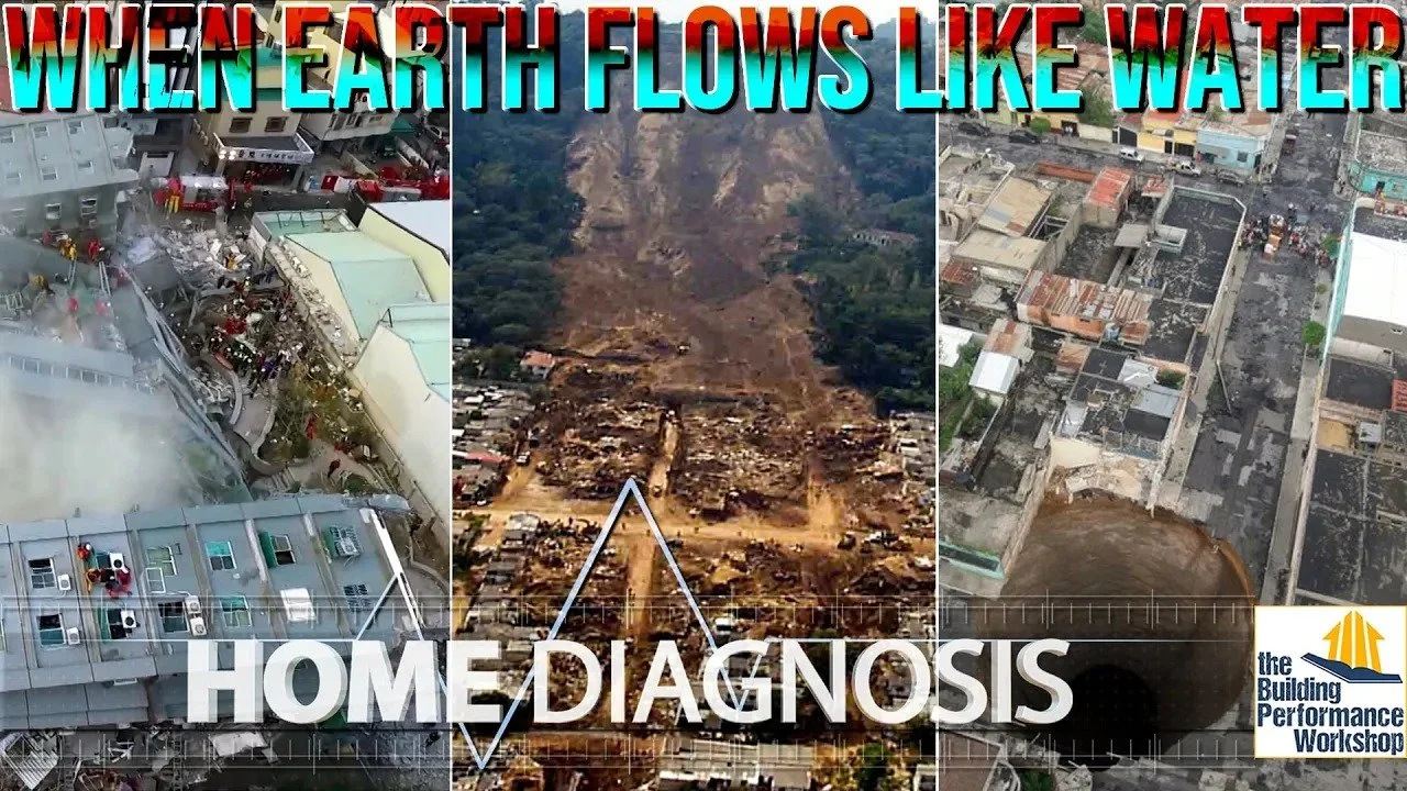 Home Disasters: Earthquakes, Landslides, Sinkholes, and What To Do- Ep 306 of HOME DIAGNOSIS