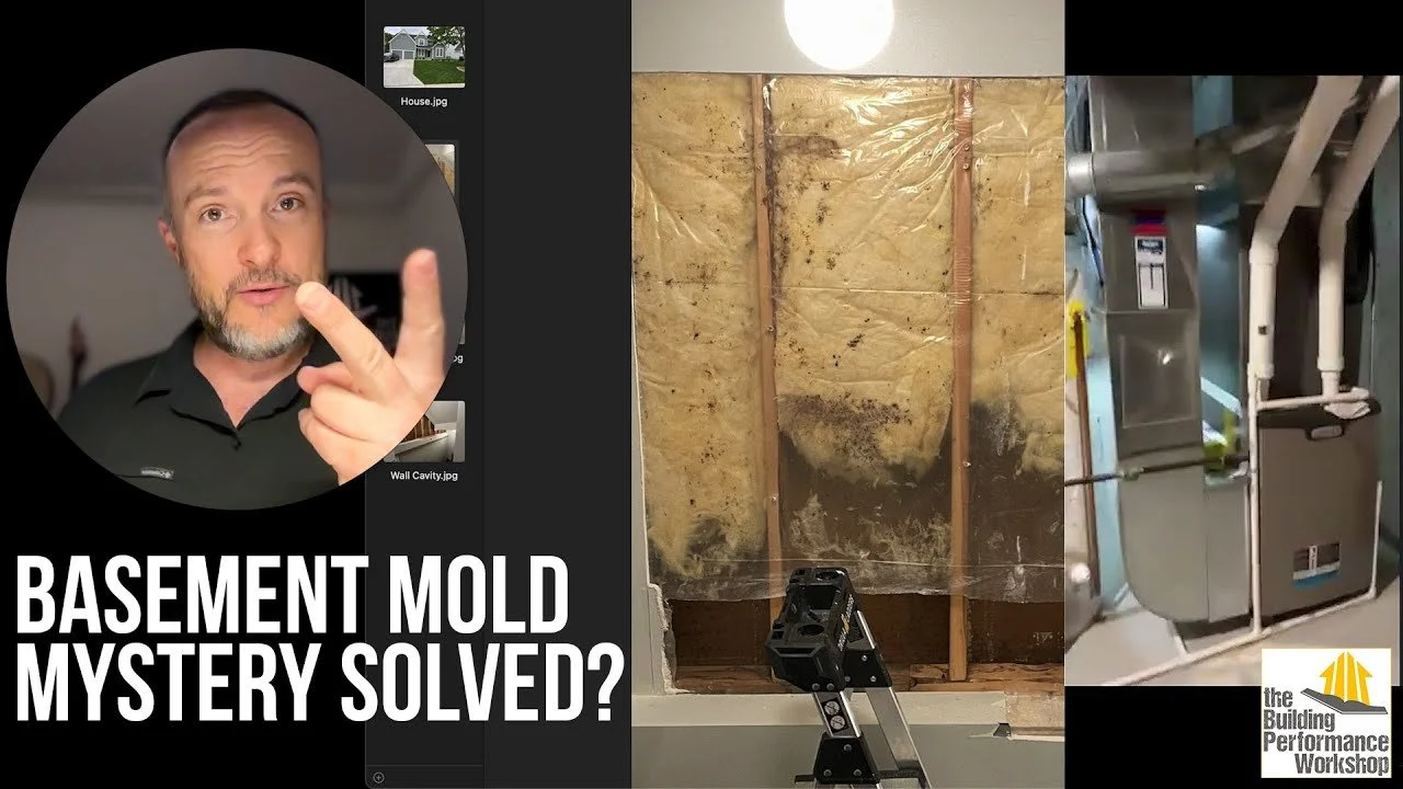 Basement Mold Investigated &amp; Solved (but NOT with spray foam or HVAC returns)
