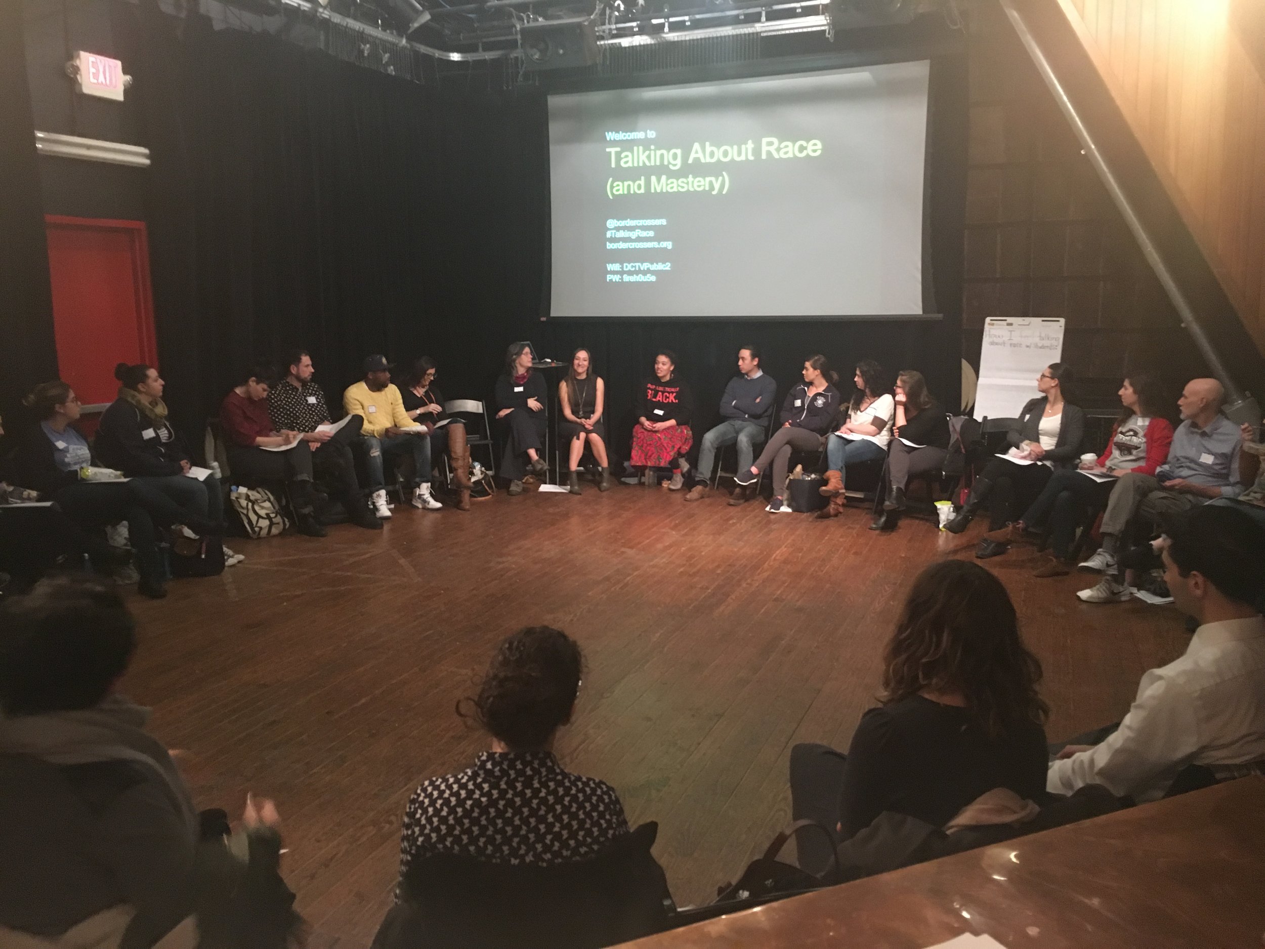 'Talking about race and mastery' training with Border Crossers