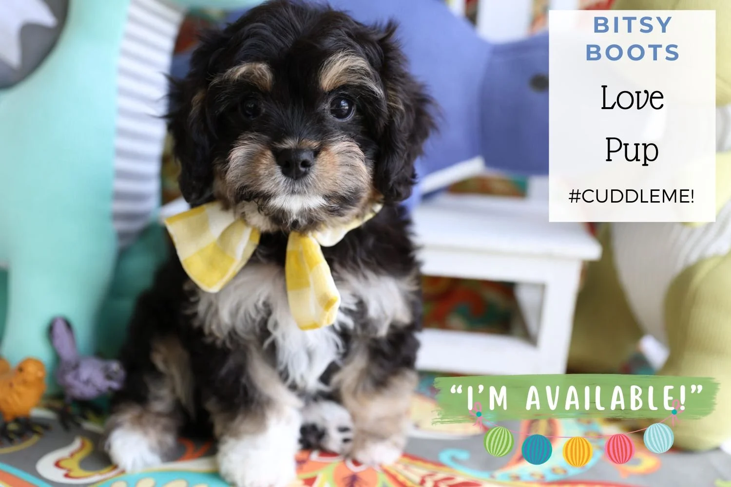 Foxglove Farm Bitsy Boots "I'm Available!"
