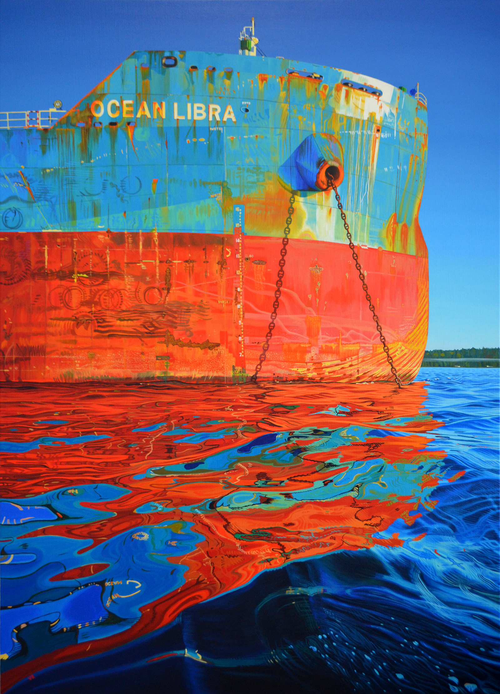   Ocean Libra    63 x 45    acrylic on canvas  