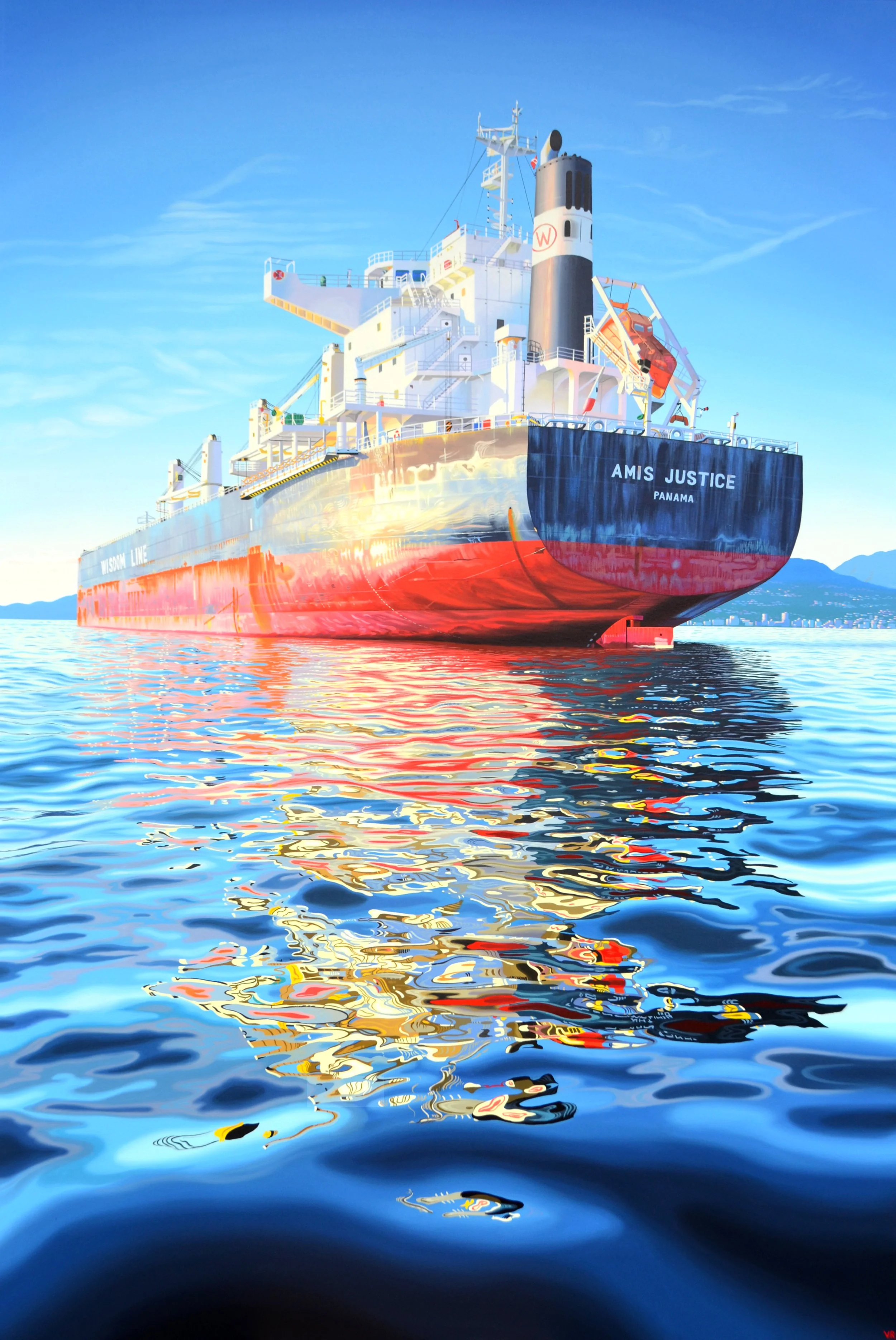   Amis Justice III    36 × 72    acrylic on canvas  