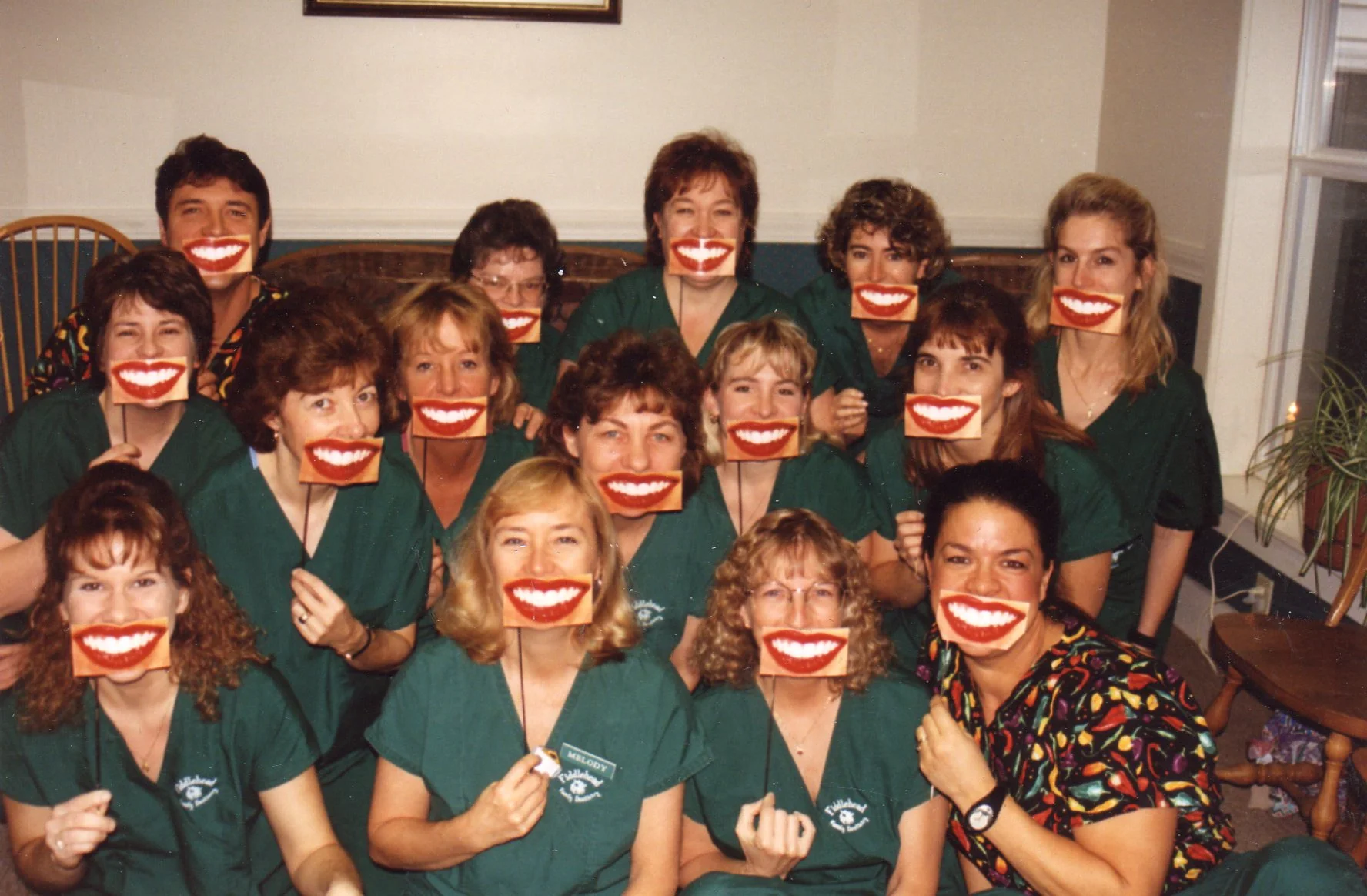 1997 christmas card photo. miles and miles of smiles!