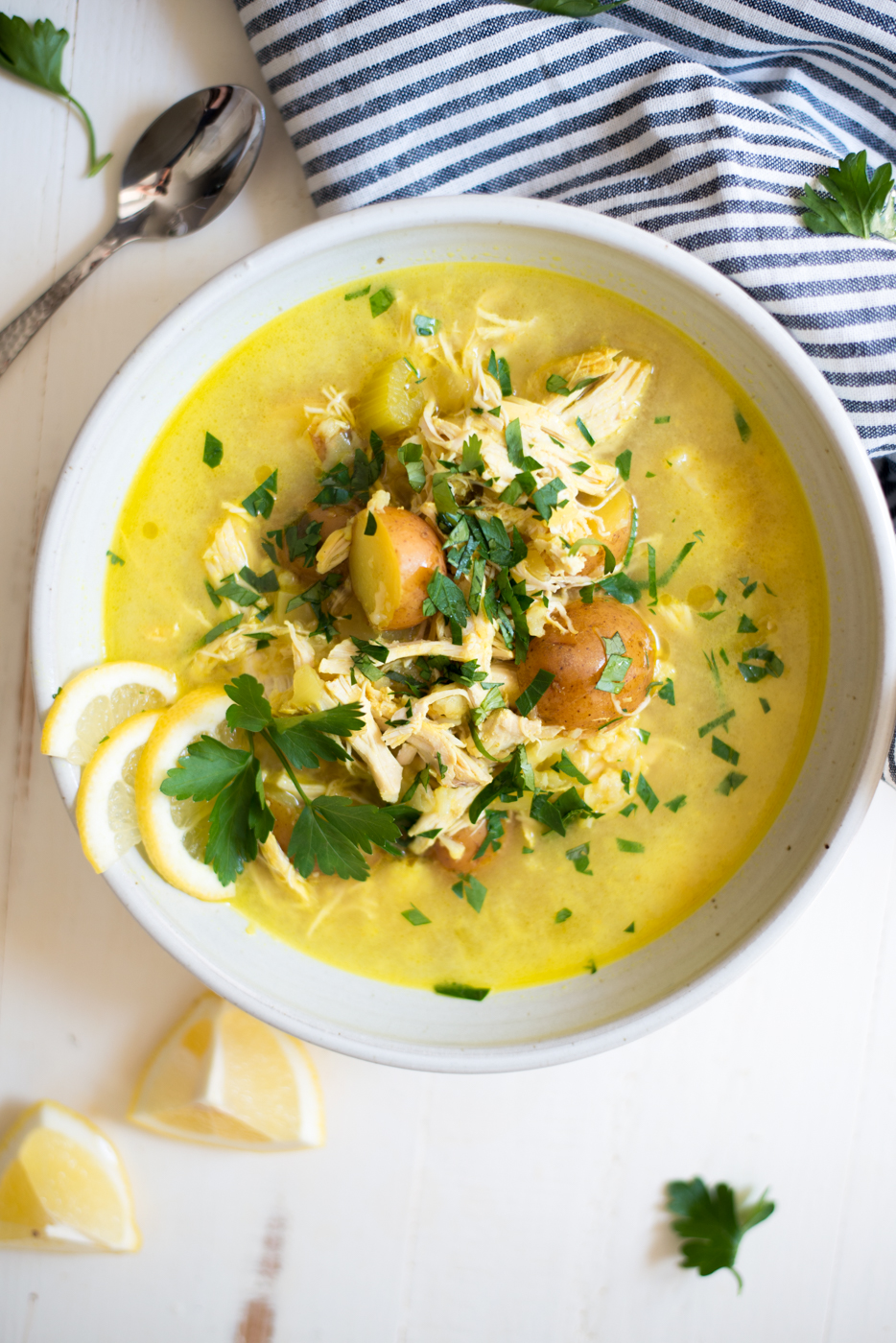 Instant Pot + Crockpot Sunshine Lemon Chicken Chowder — Real Food Whole ...