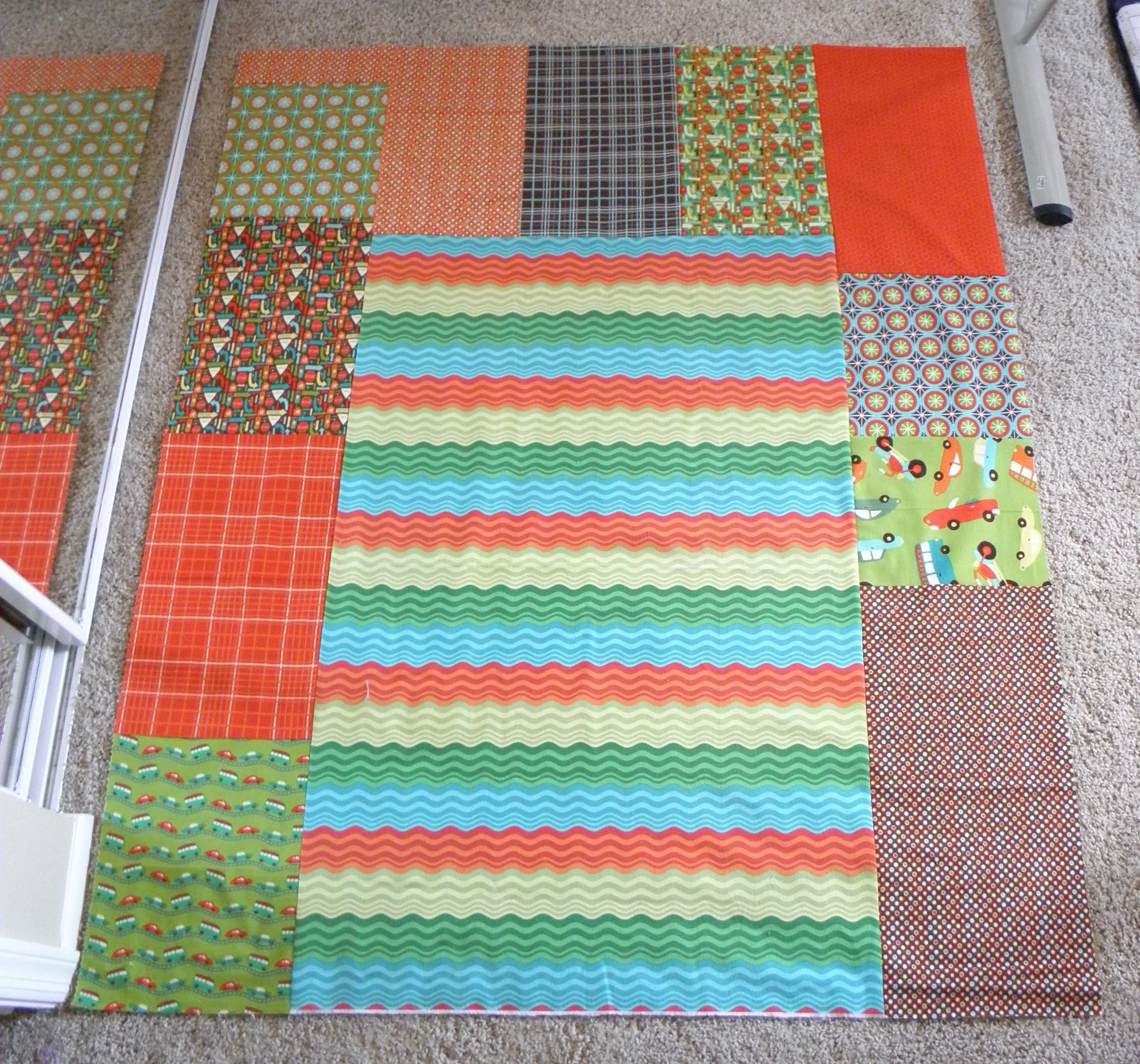 Pieced back made from flannel.